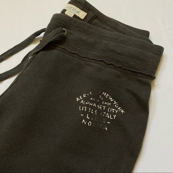 Aerie | Charcoal Gray Yoga French Terry sweatPants - Picture 3 of 7